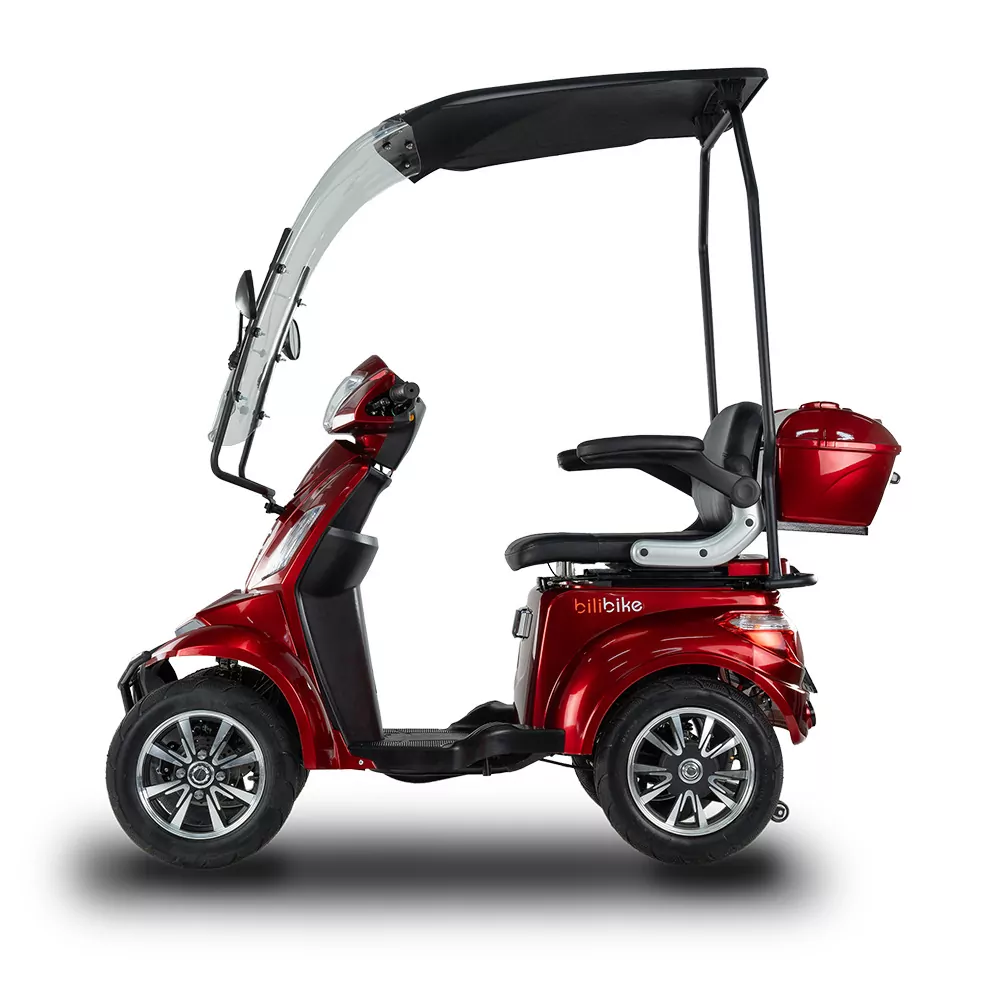 Skuter elektryczny inwalidzki z dachem BILI BIKE SHINO QUADRO GEL, 25km/h - obrazek 5