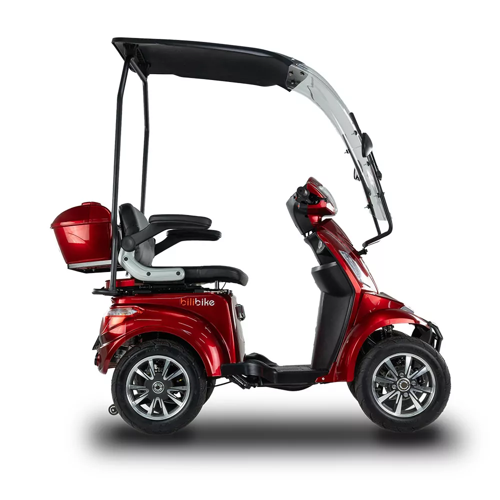 Skuter elektryczny inwalidzki z dachem BILI BIKE SHINO QUADRO GEL, 25km/h - obrazek 2